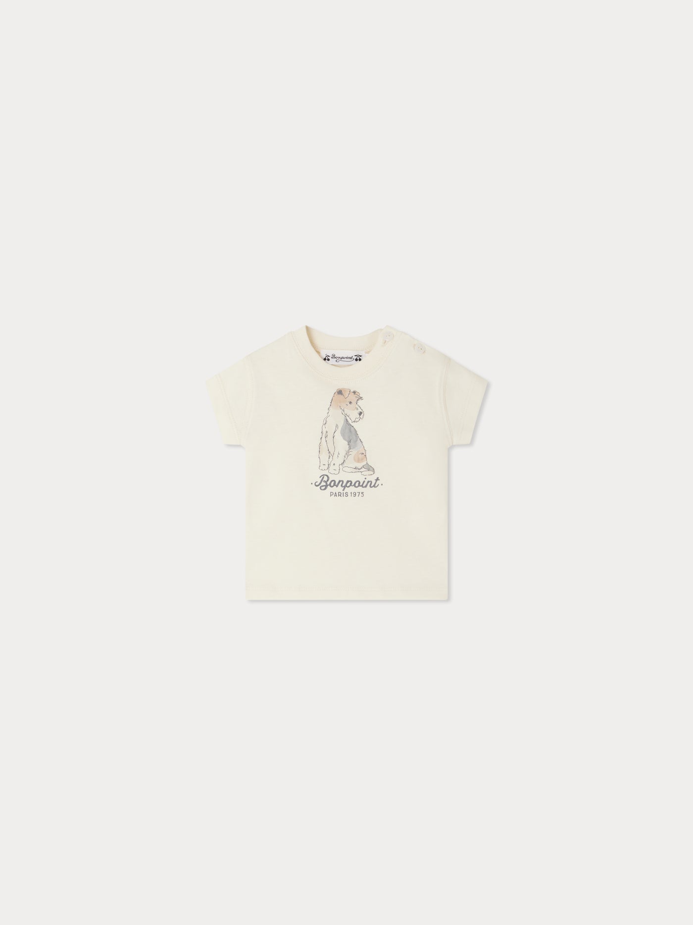 Tom t-shirt with dog print in organic cotton