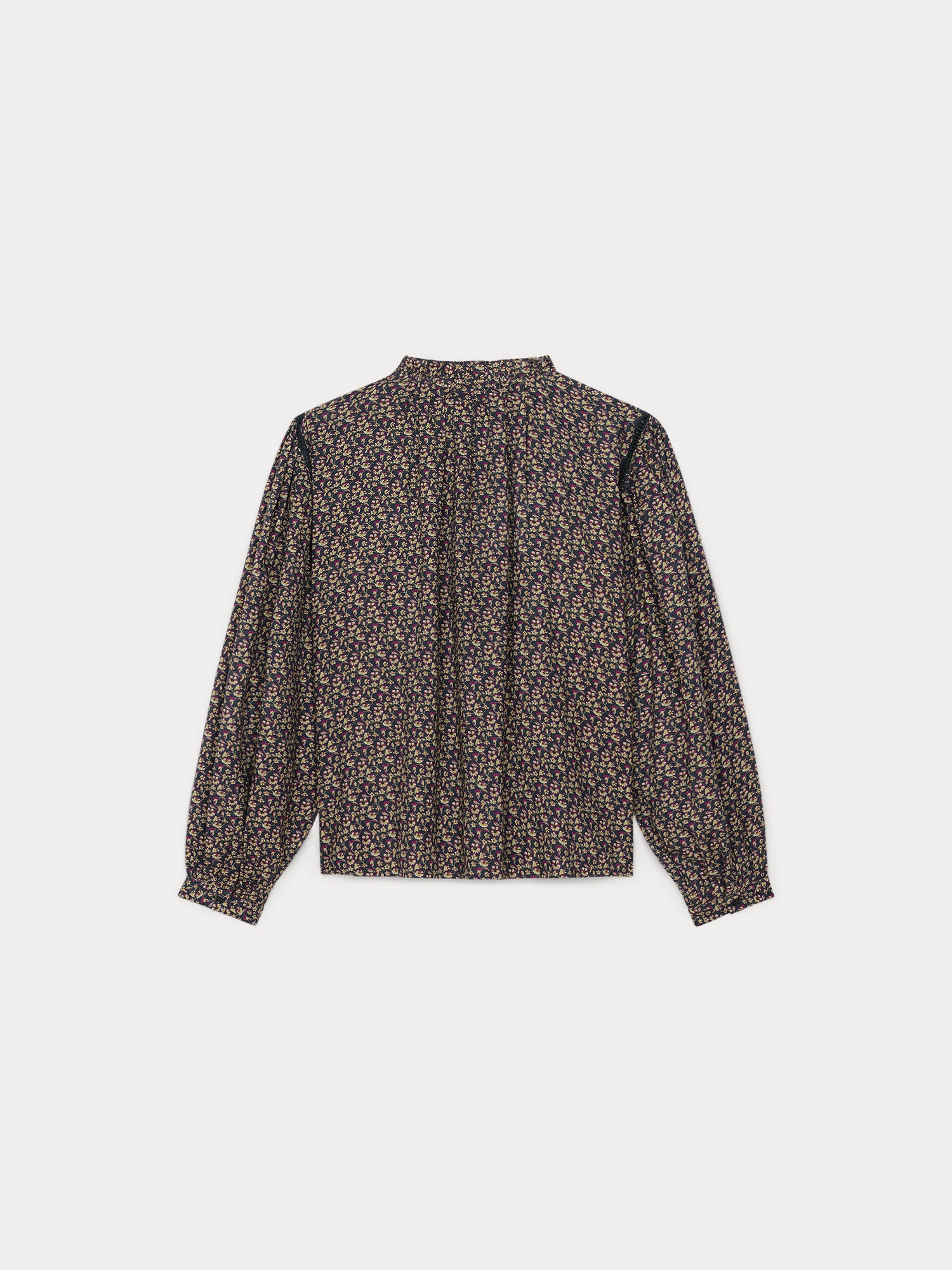 $266 Bonpoint girls brown silk sale blouse