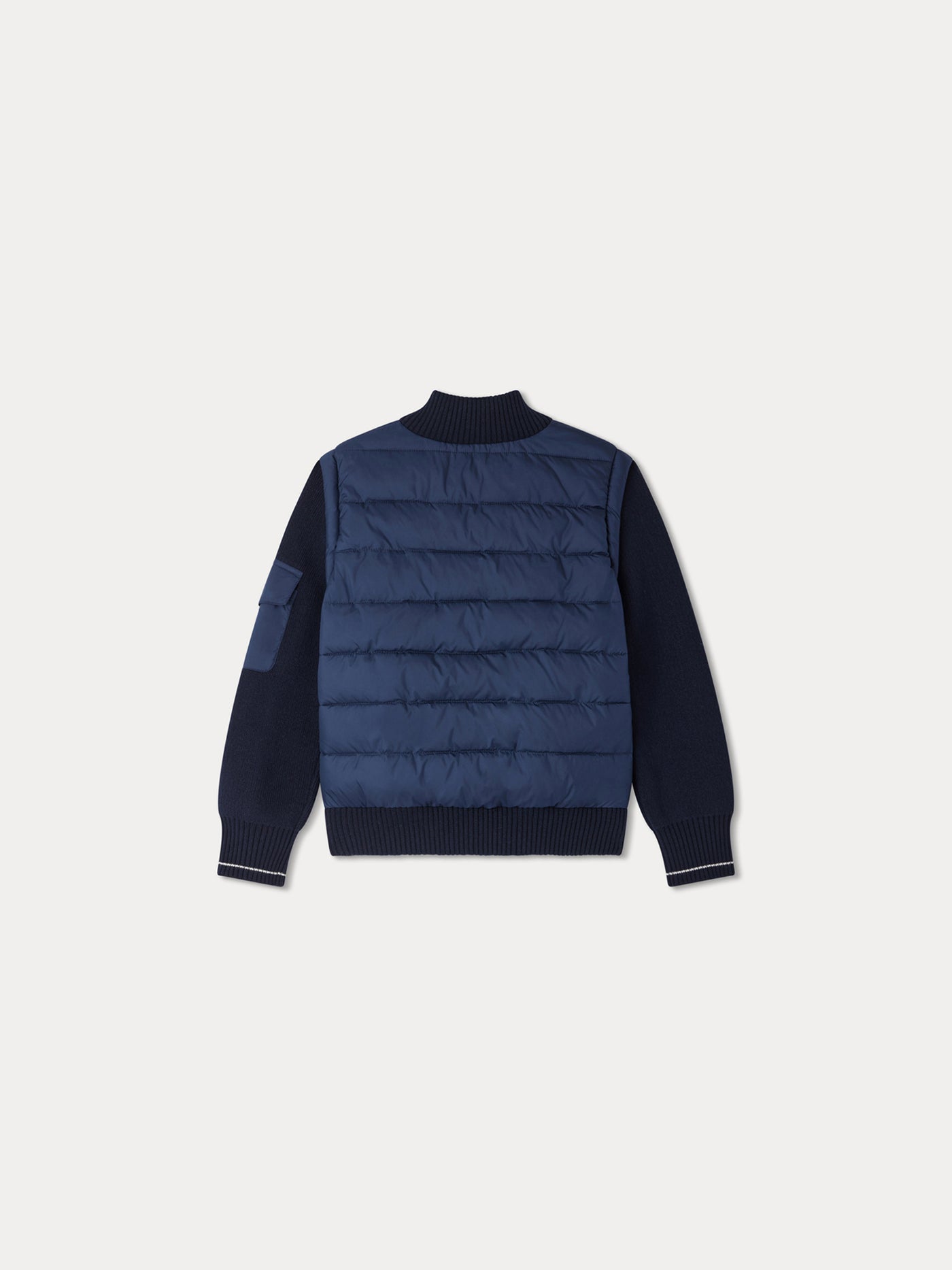 Giani navy blue zip-up down jacket