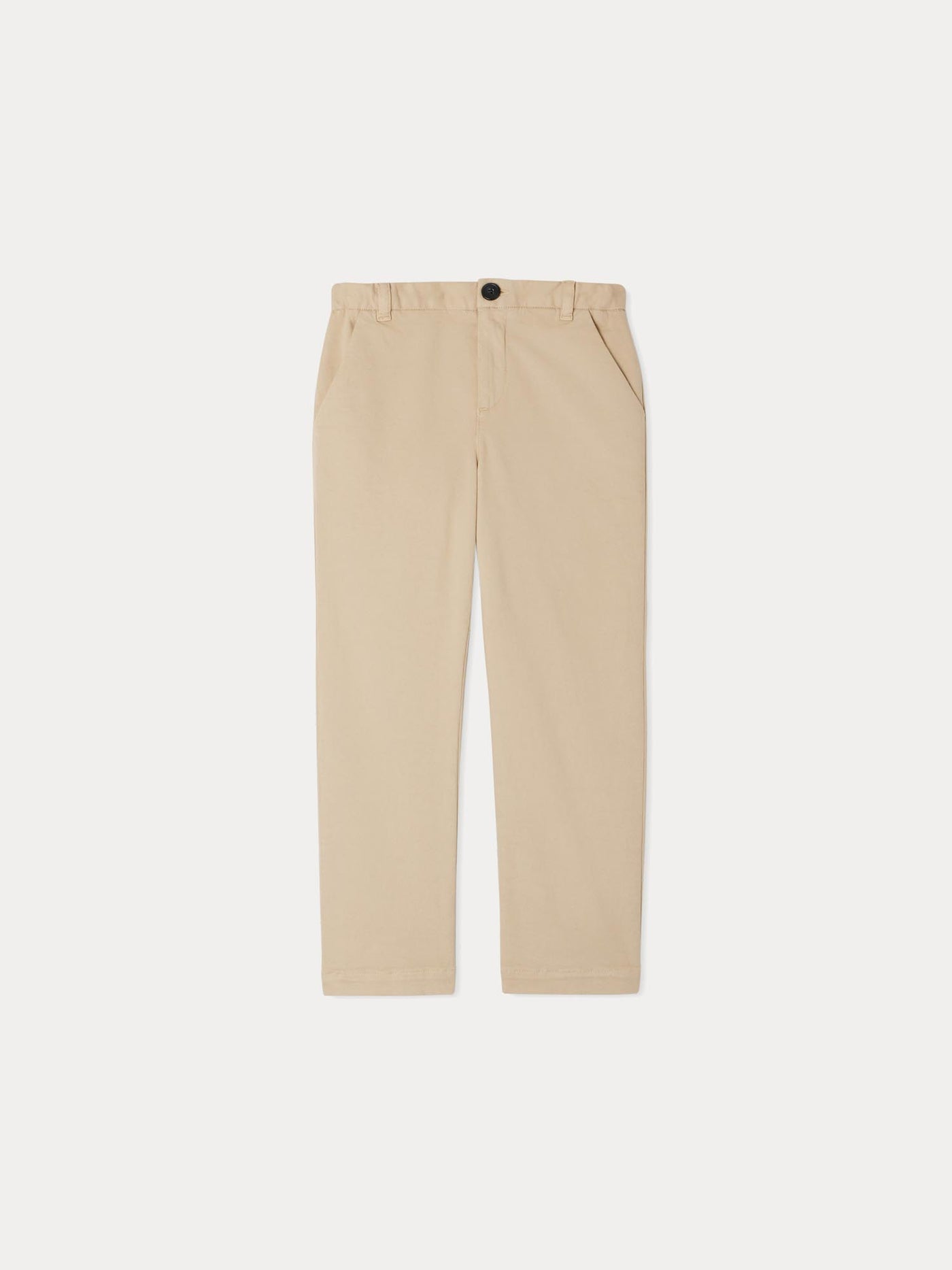 Pantaloni in twill beige timoté