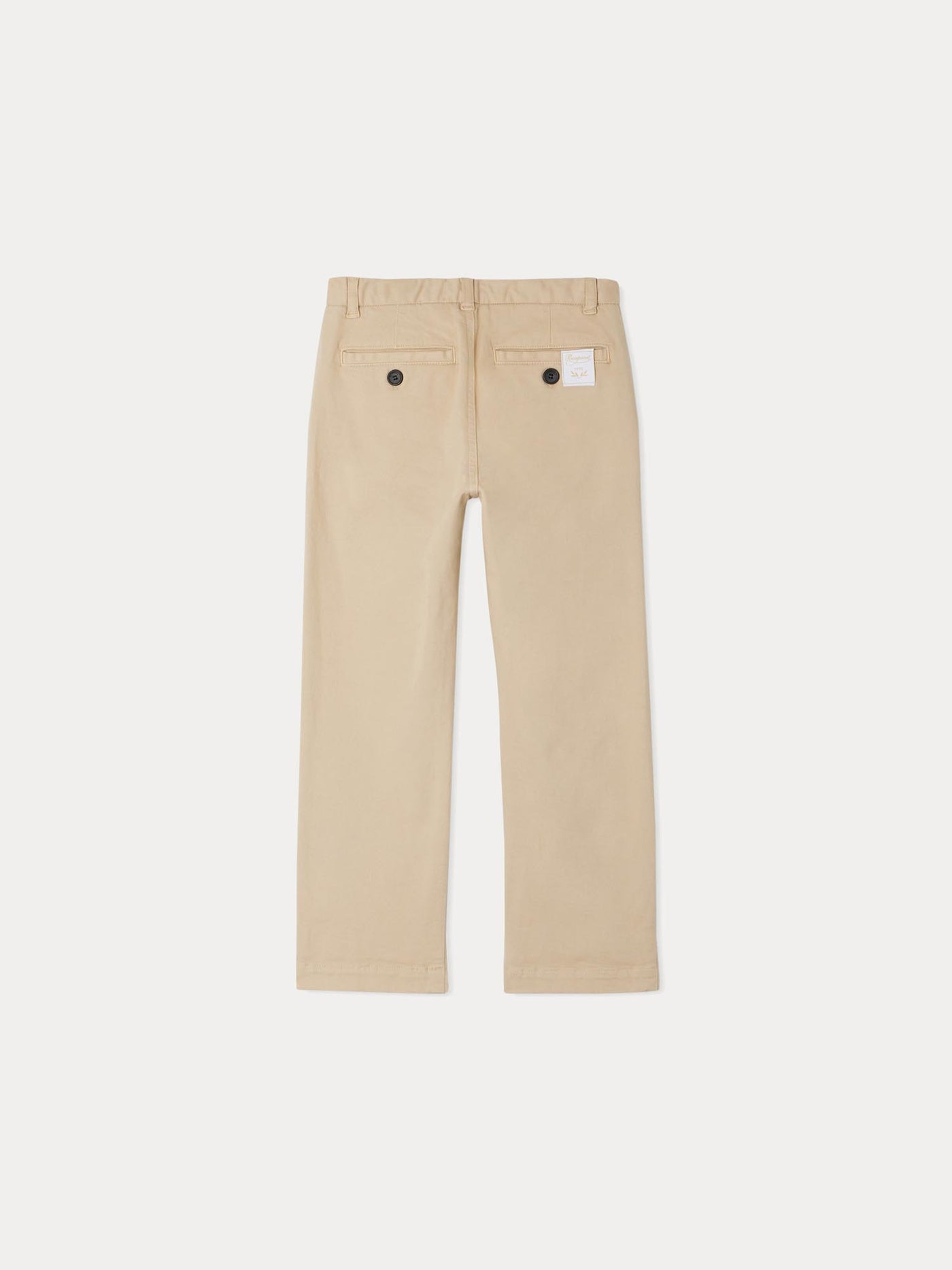 Pantaloni in twill beige timoté