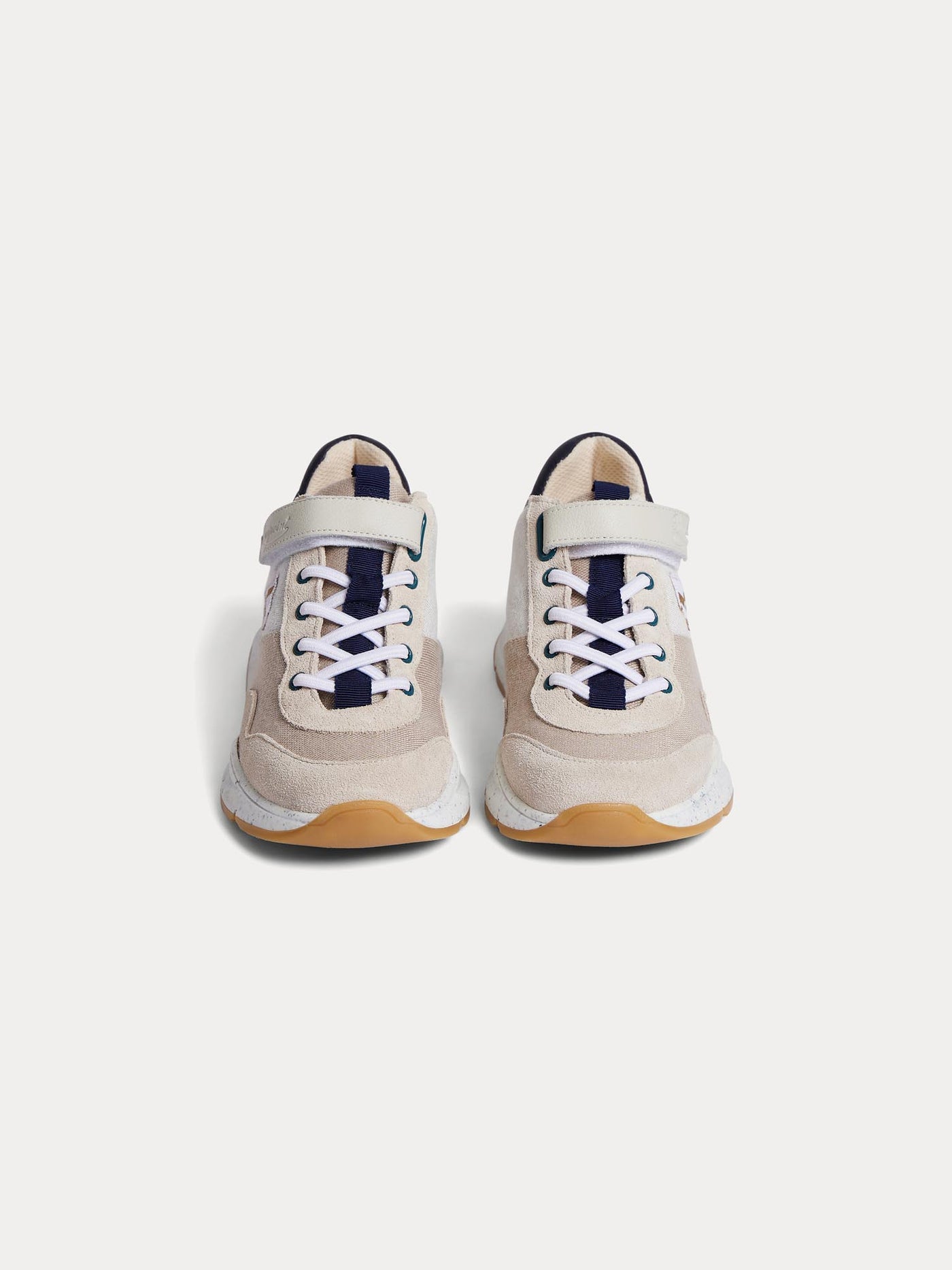 Geno dual-material sneakers