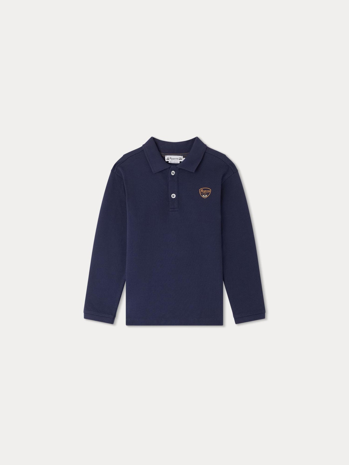 Polo blu navy ricamata Darys