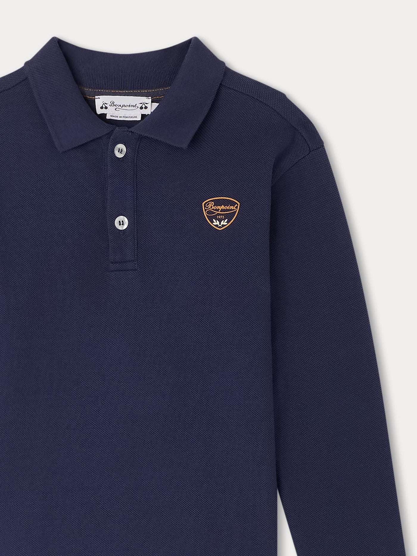 Polo blu navy ricamata Darys