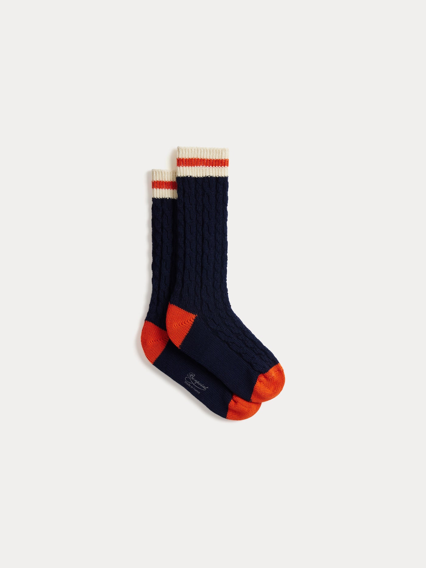 Gamil dark blue ribbed socks