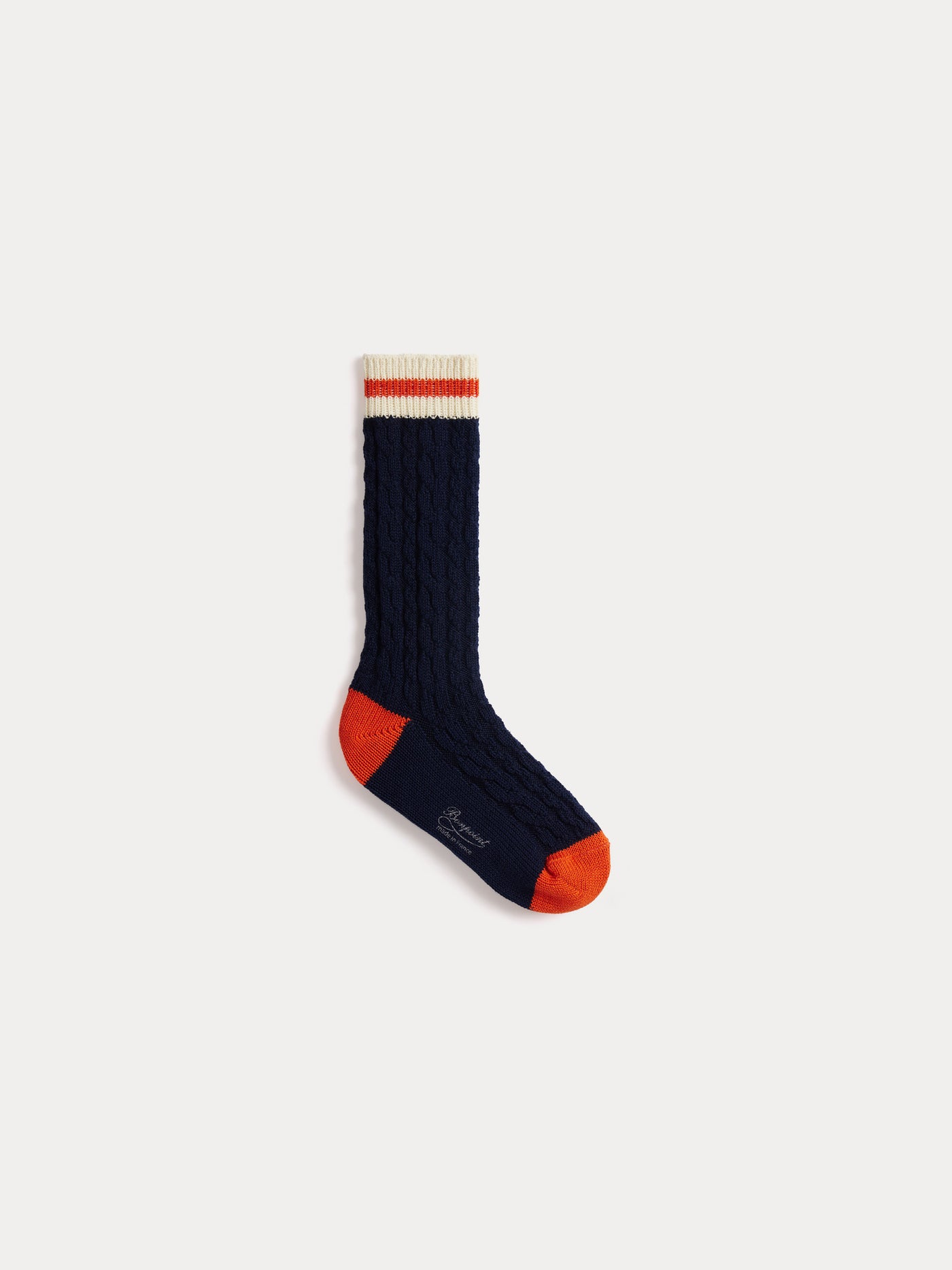 Gamil dark blue ribbed socks