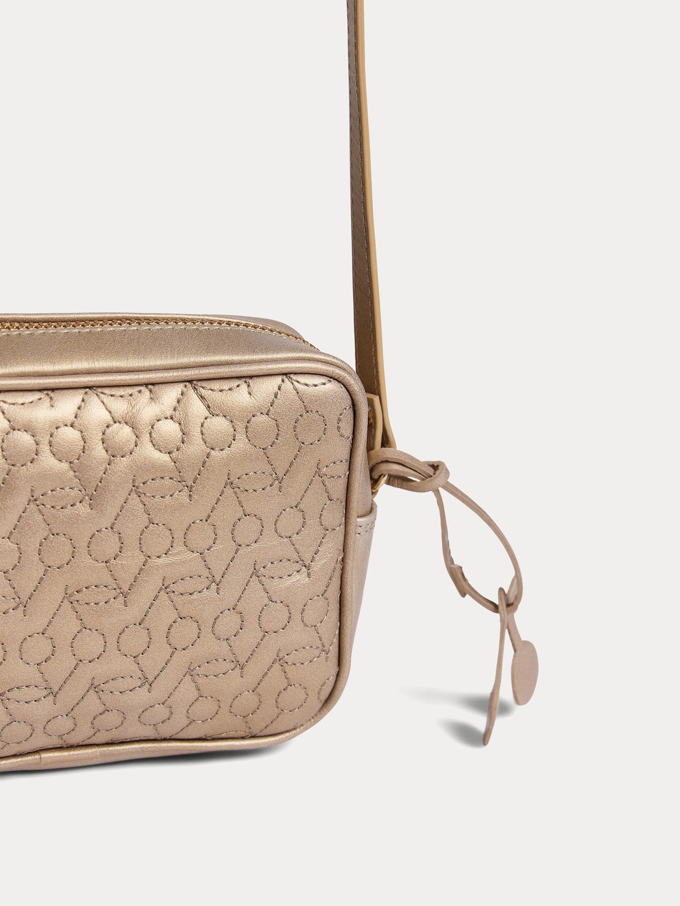 Alimos shoulder bag in gold leather