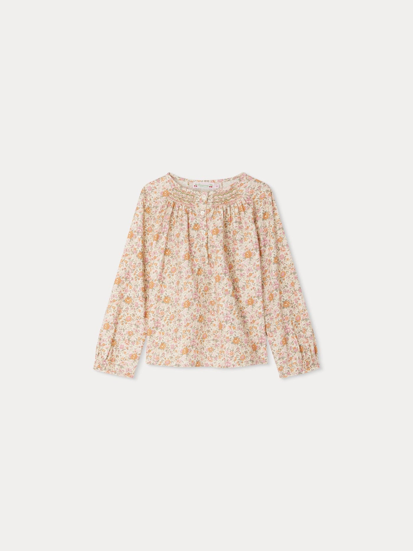 Blusa Biancarosa in tessuto Liberty rosa