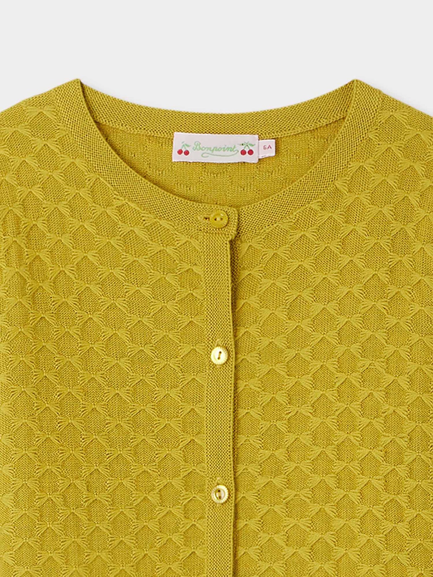 Garancie cardigan in green wool