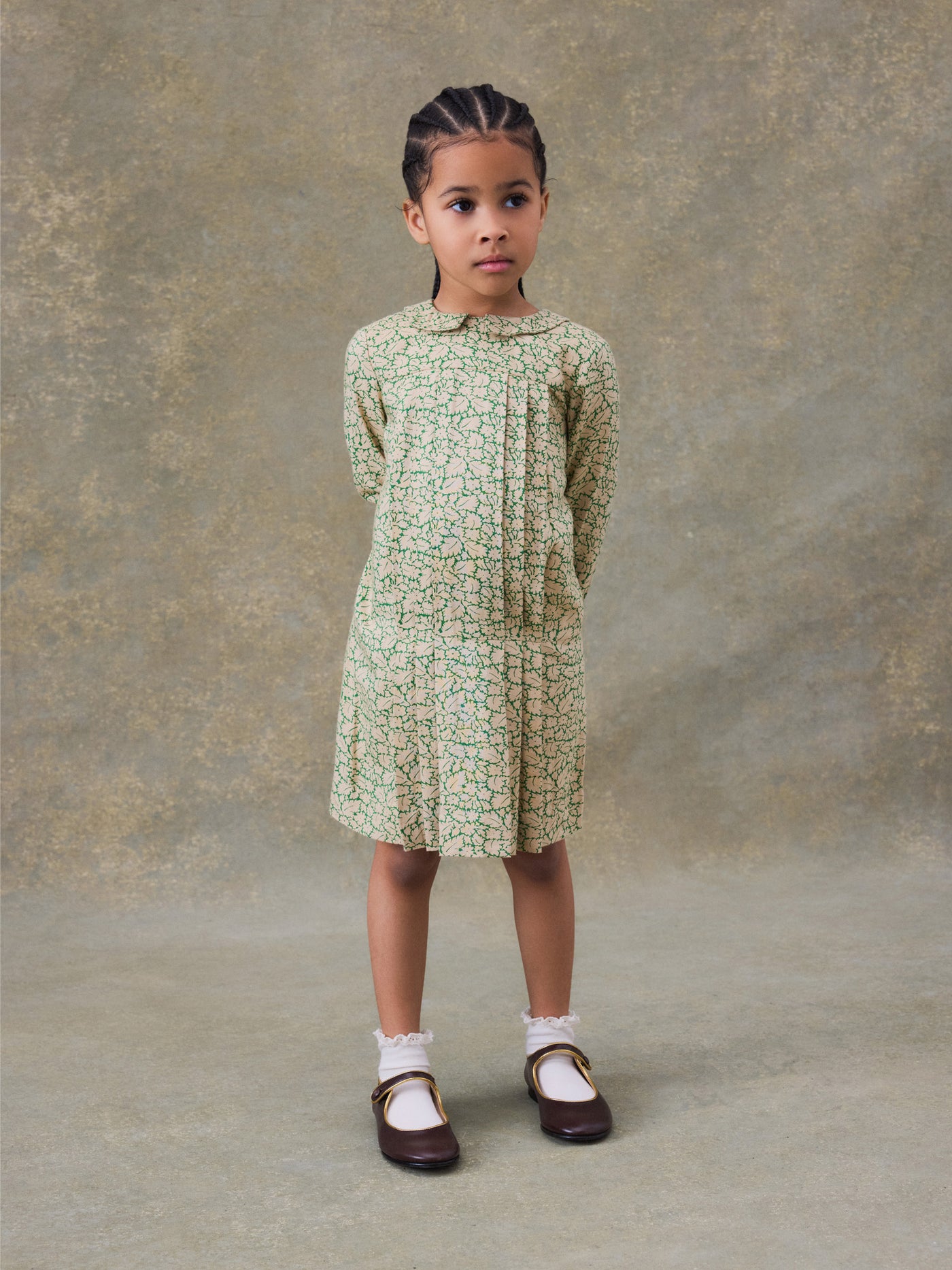 Genziana Peter Pan collar dress