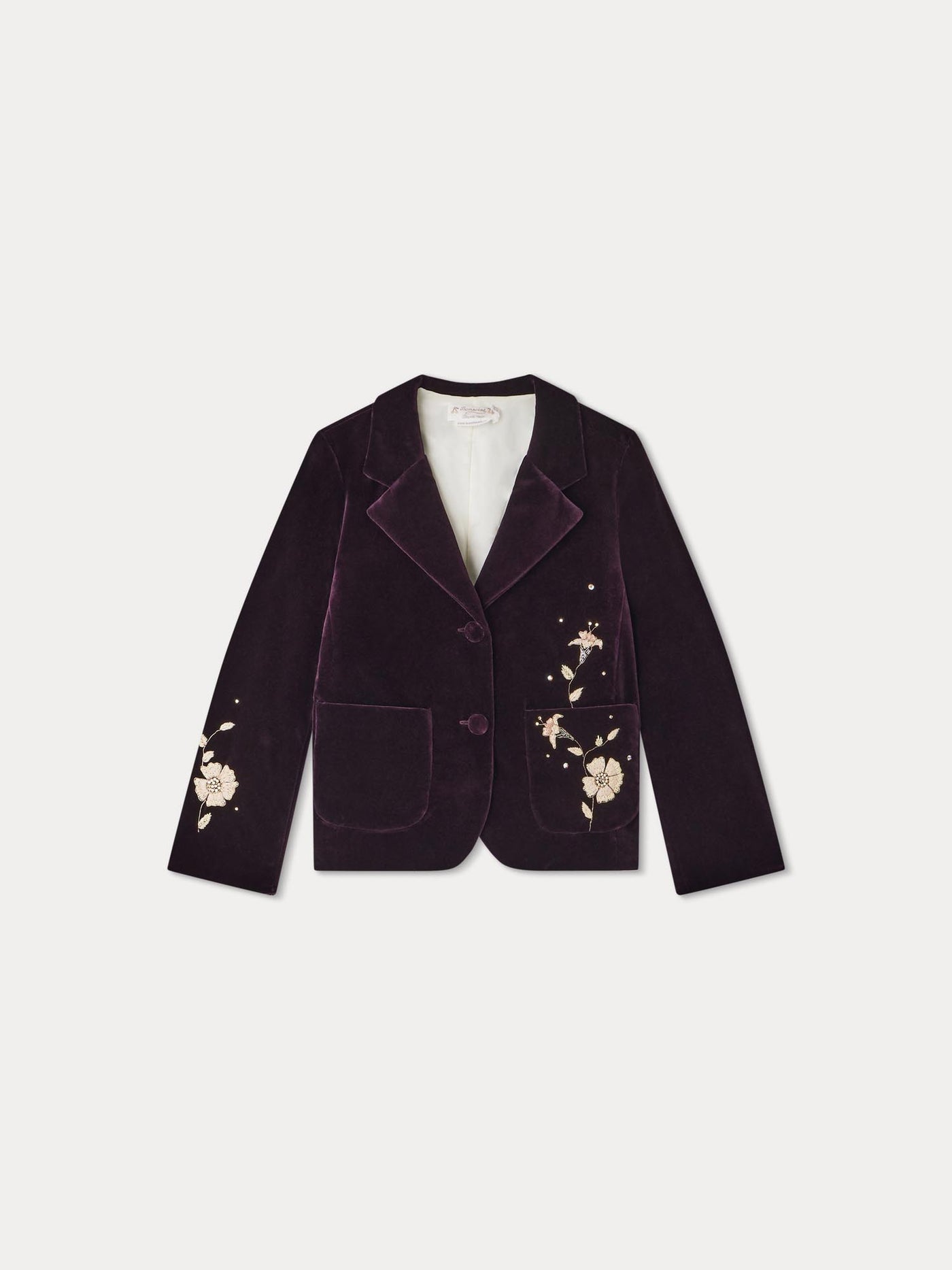 Gyllian smooth velvet jacket