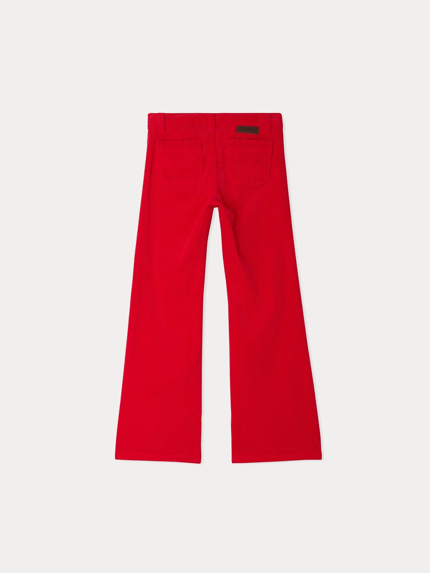 Pantaloni Junon in velluto a coste rosso chiaro