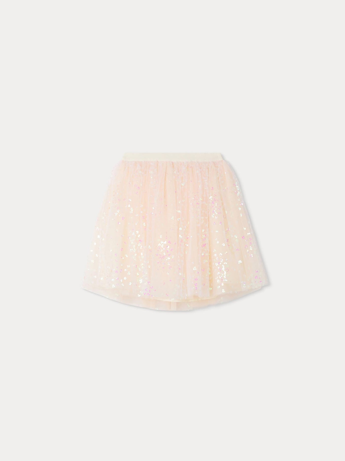 Gonna in tulle con paillettes pois