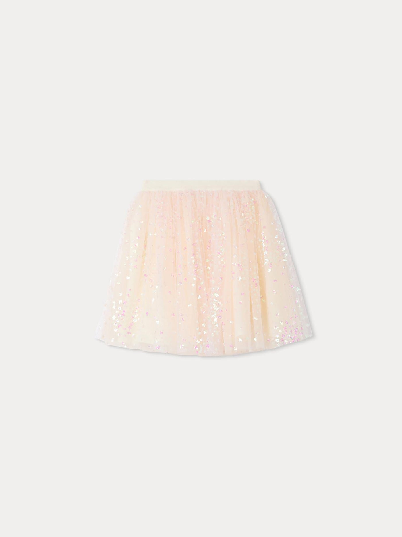 Gonna in tulle con paillettes pois