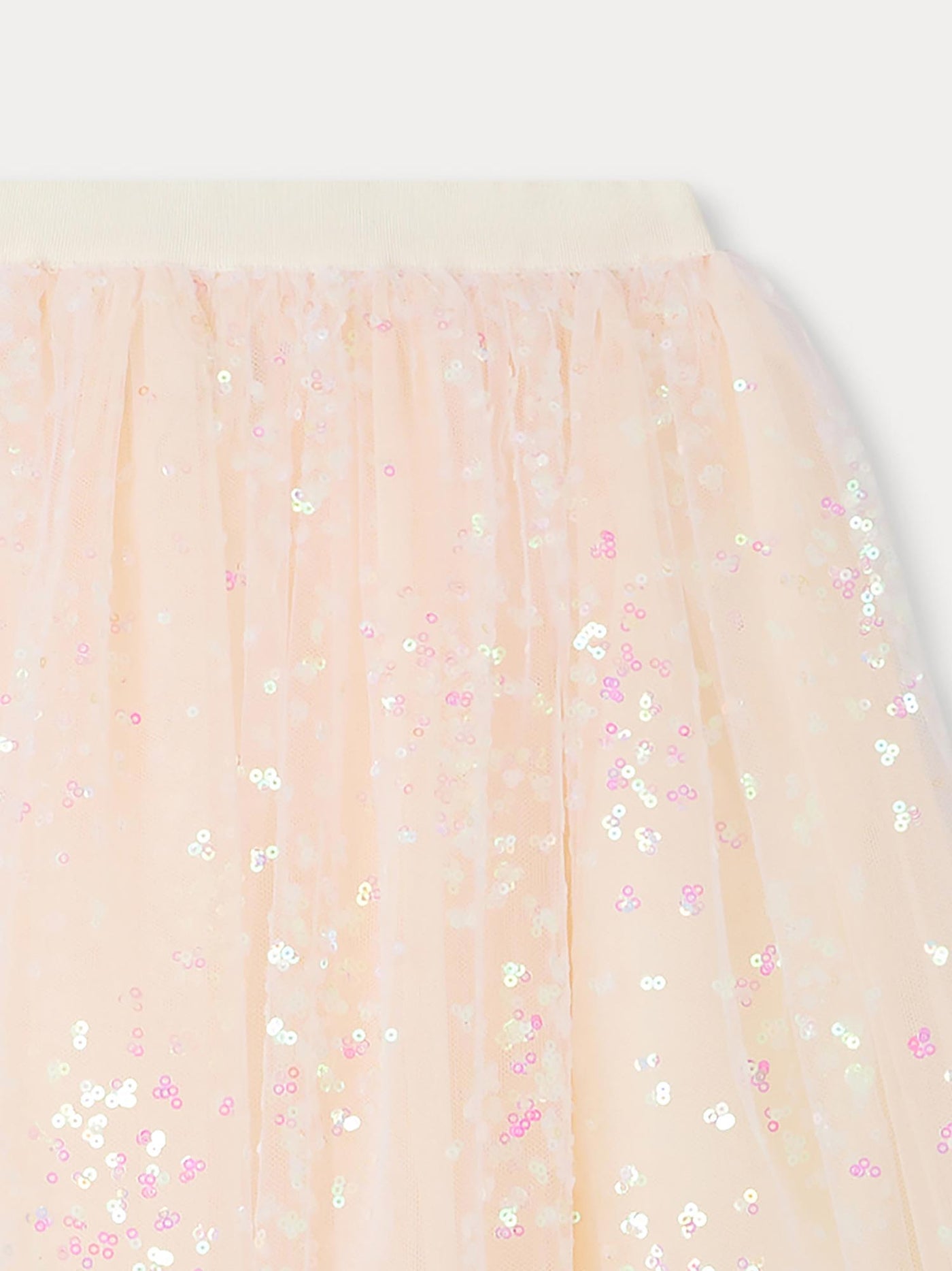 Gonna in tulle con paillettes pois