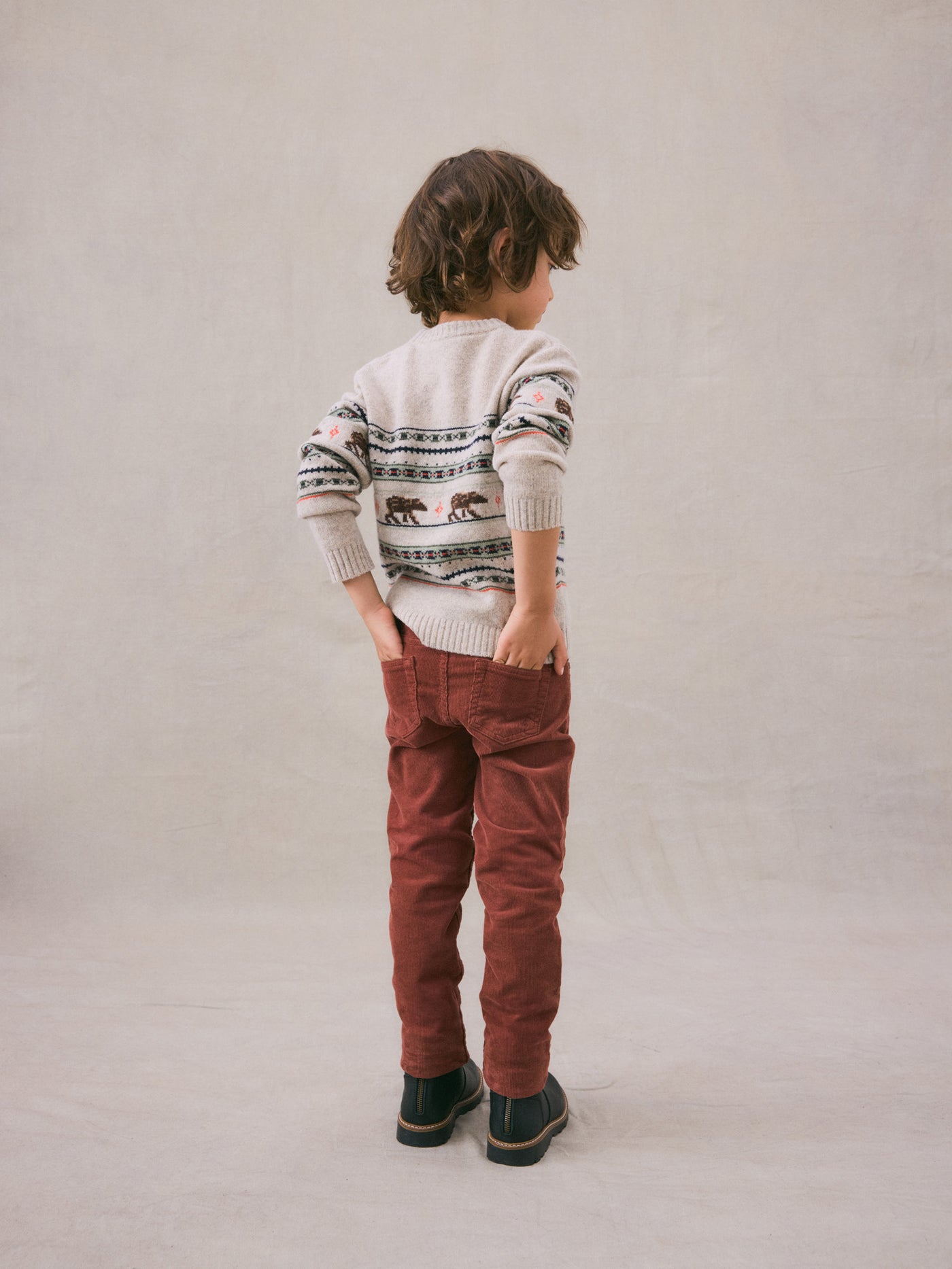 Dewey dark brown corduroy pants