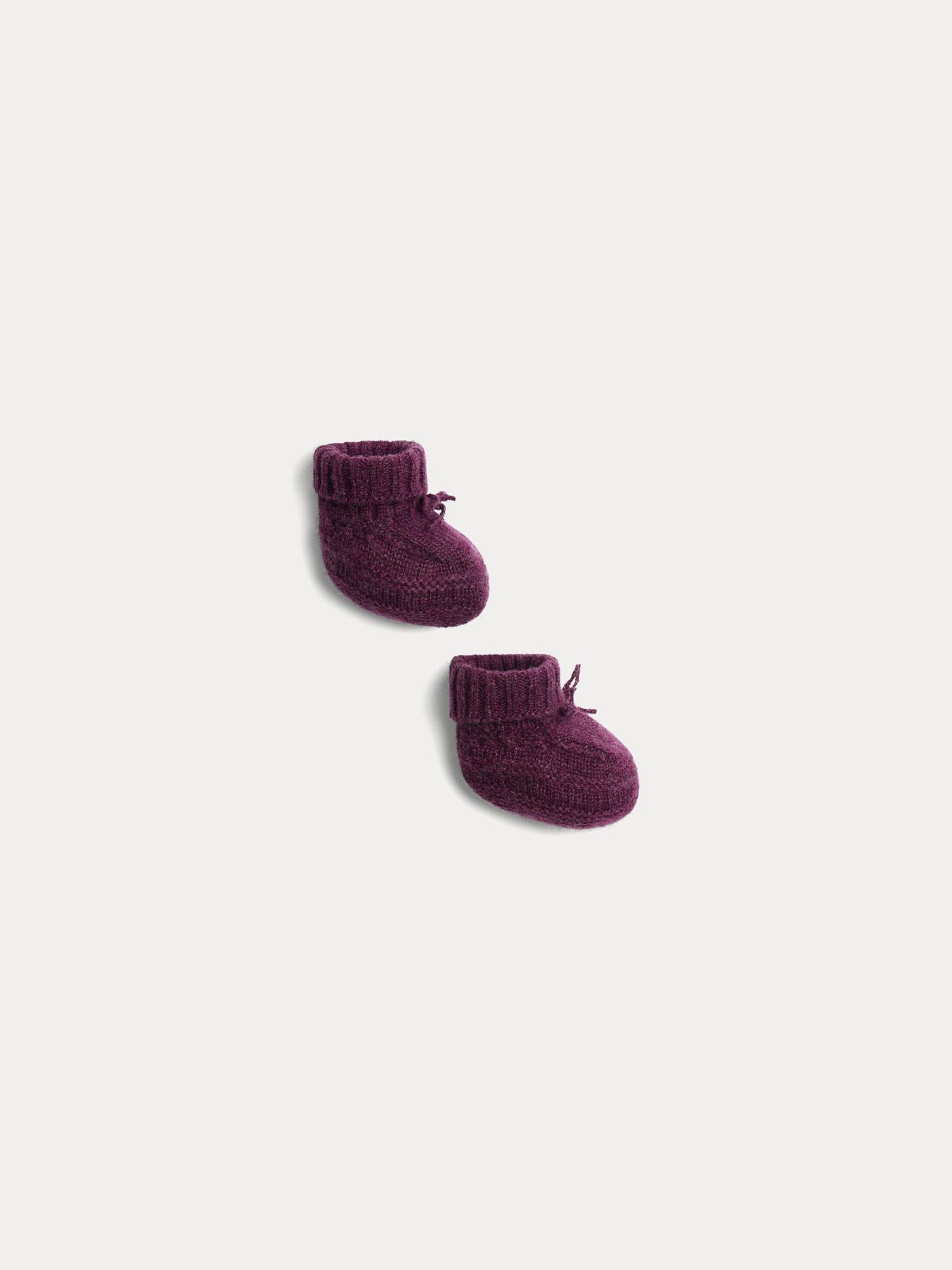 Telse purple cashmere slippers