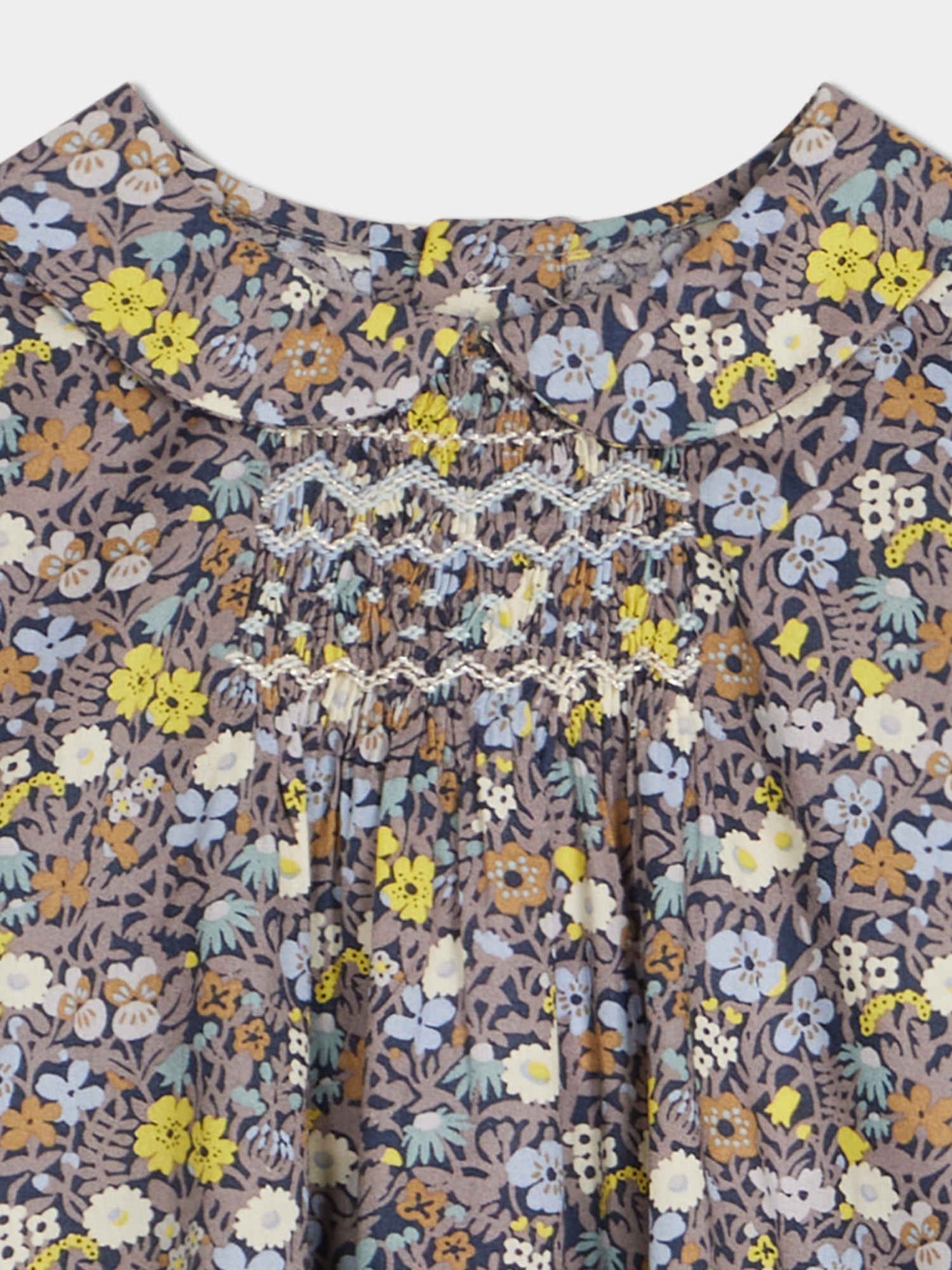 Blusa modello smock Julietti in tessuto Liberty