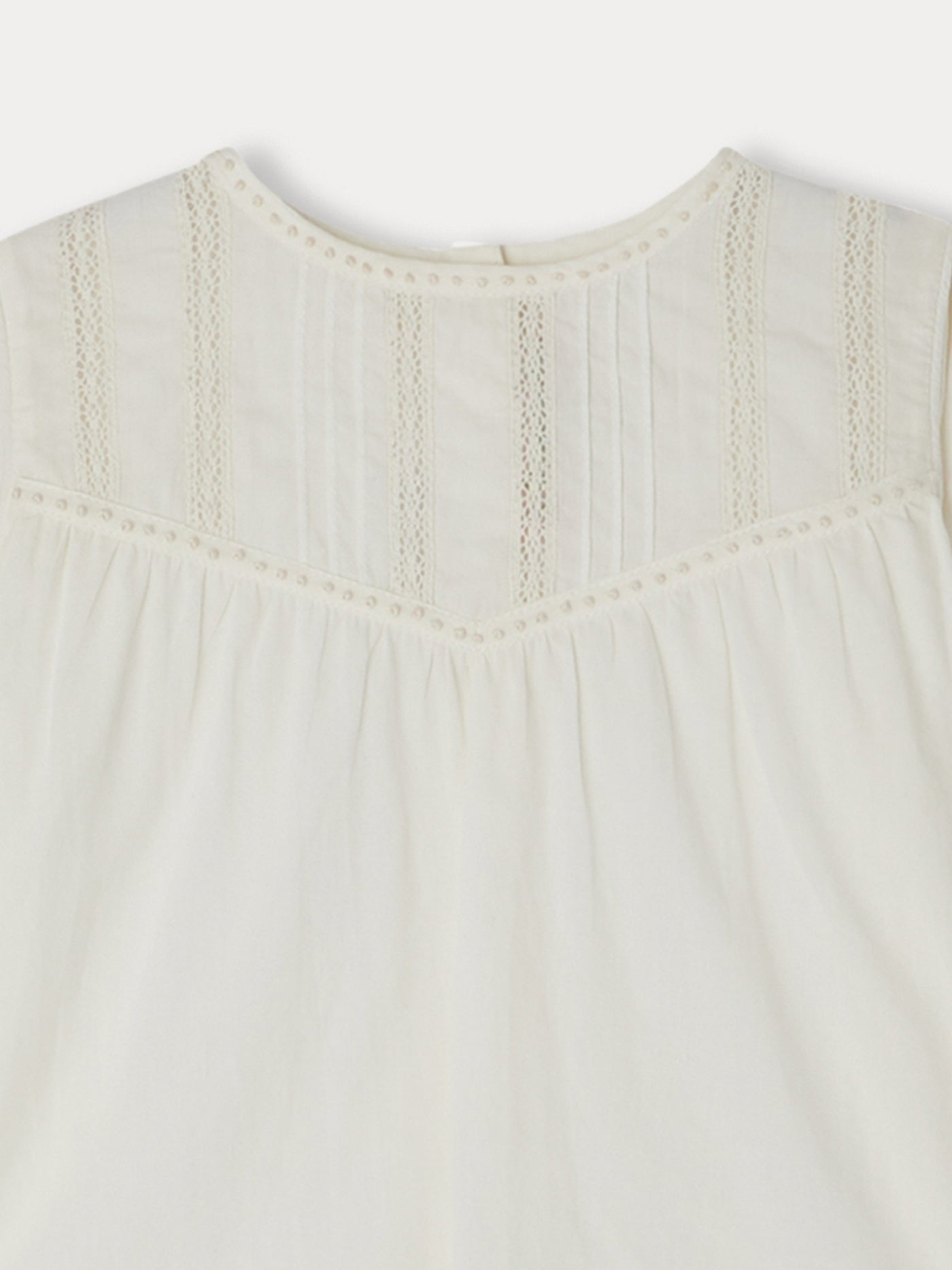 Chloe blouse with embroidery and lace