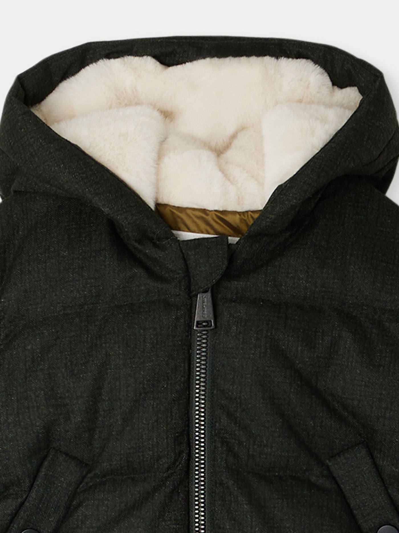 Bozen green quilted down jacket