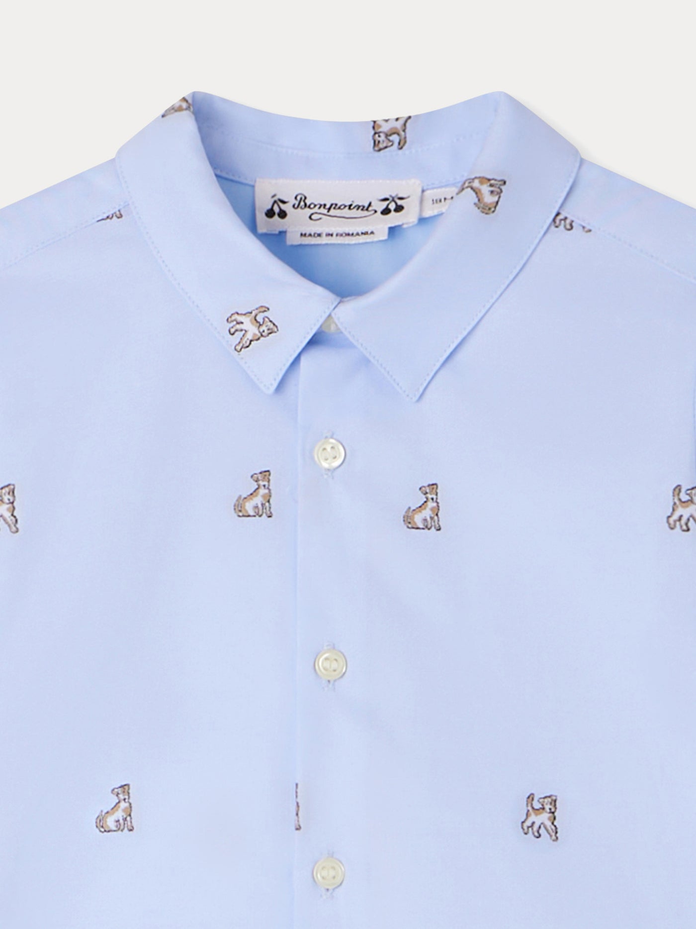 Camicia blu a fantasia Malo