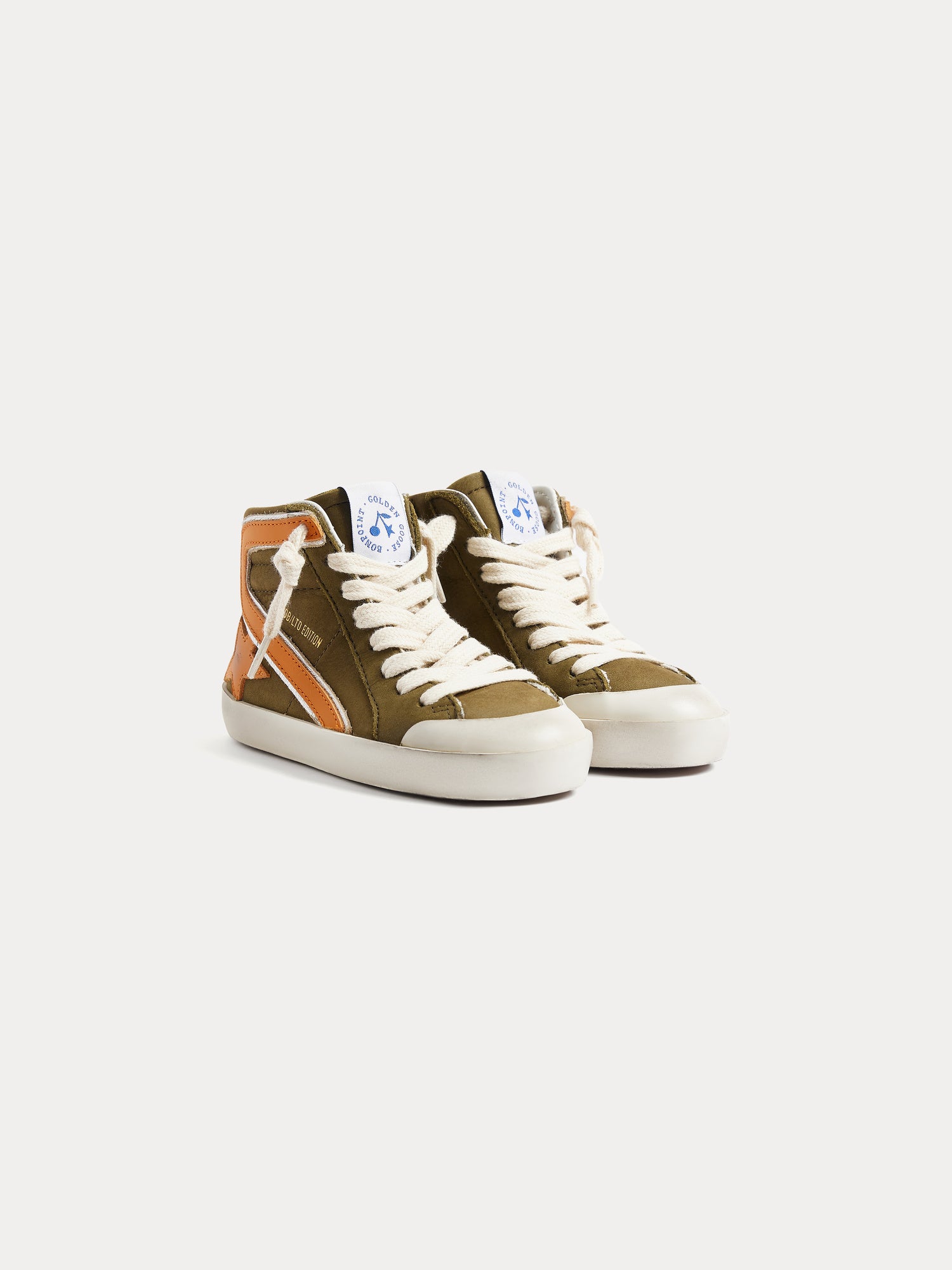 Bonpoint x Golden Goose scarpe da ginnastica alte cachi bambini