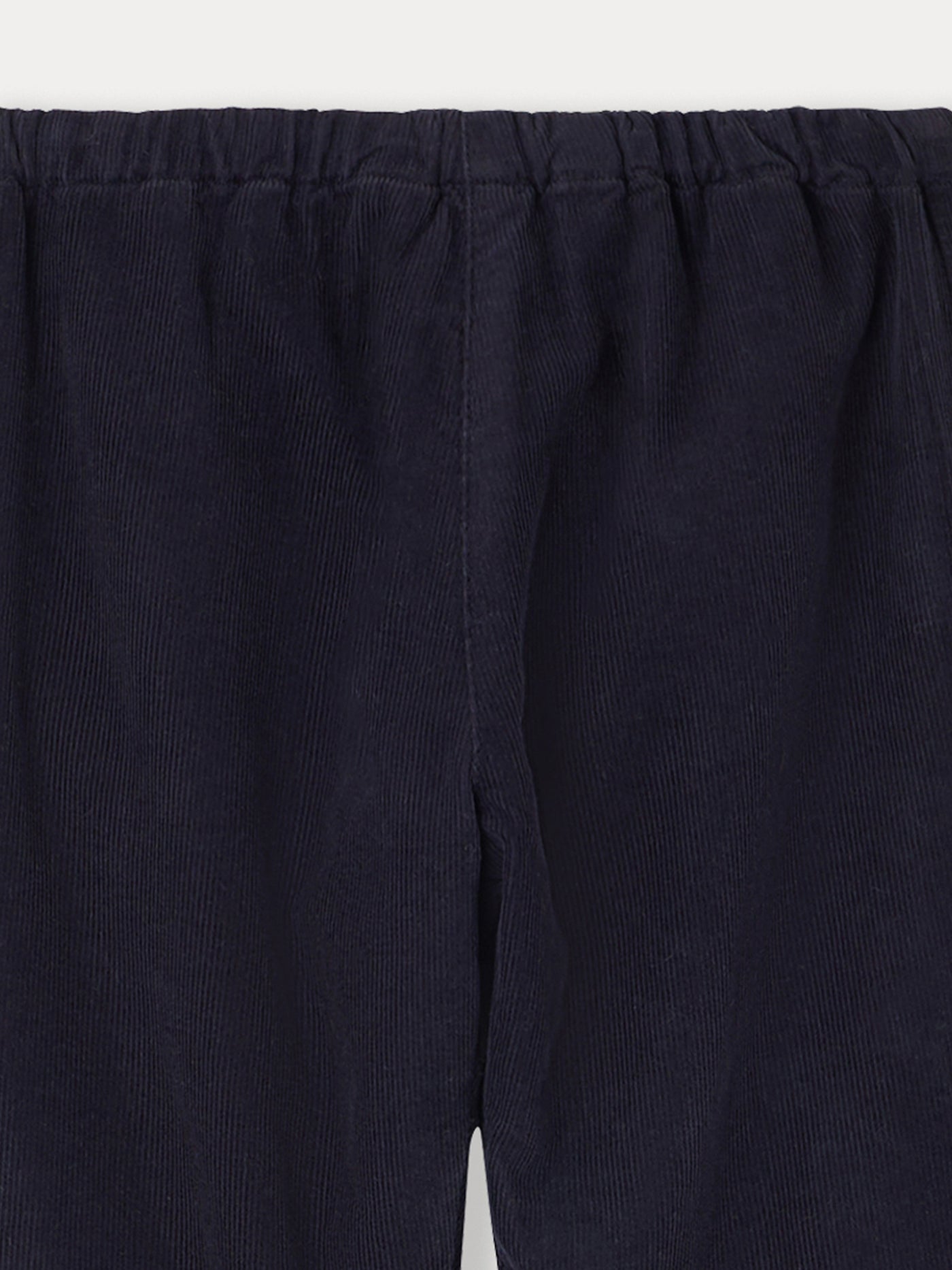 Pantaloni dandy in velluto blu notte