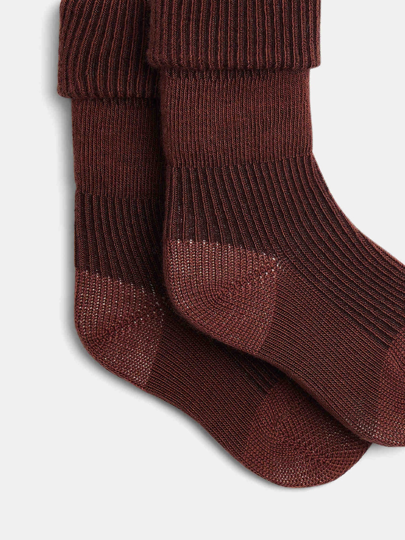 Gadilson brown ribbed socks