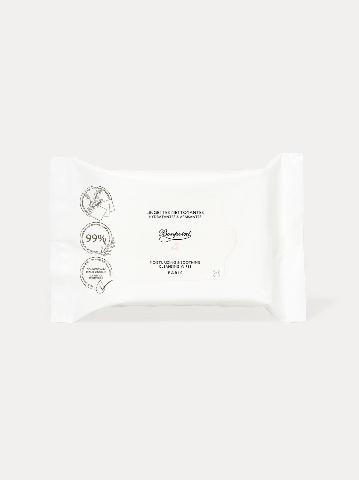 Cleansing wipes x4 with their pouch