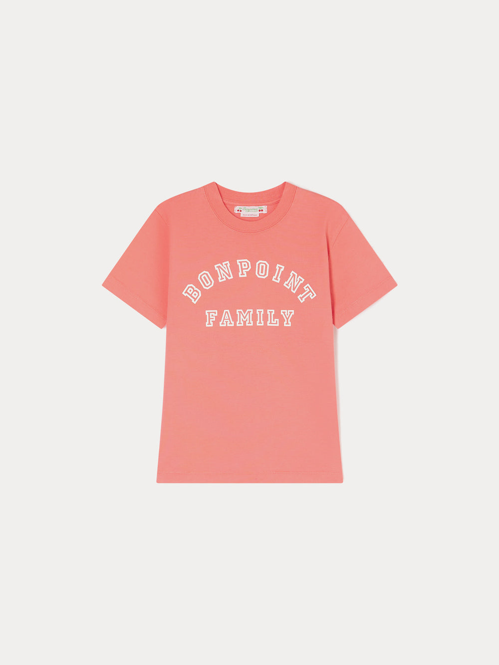 Organic Cotton T-Shirt for Girls camellia pink