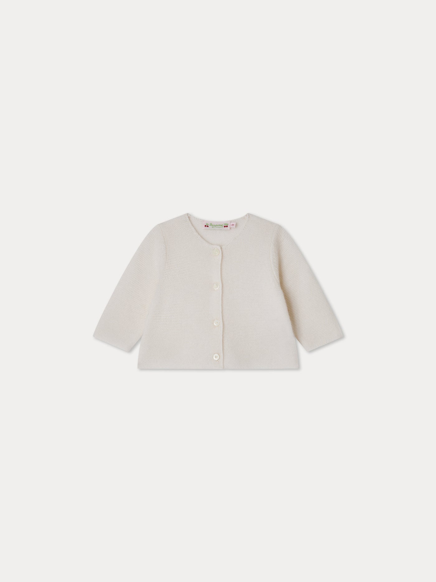 Cardigan in Baby Cashmere bianco latte
