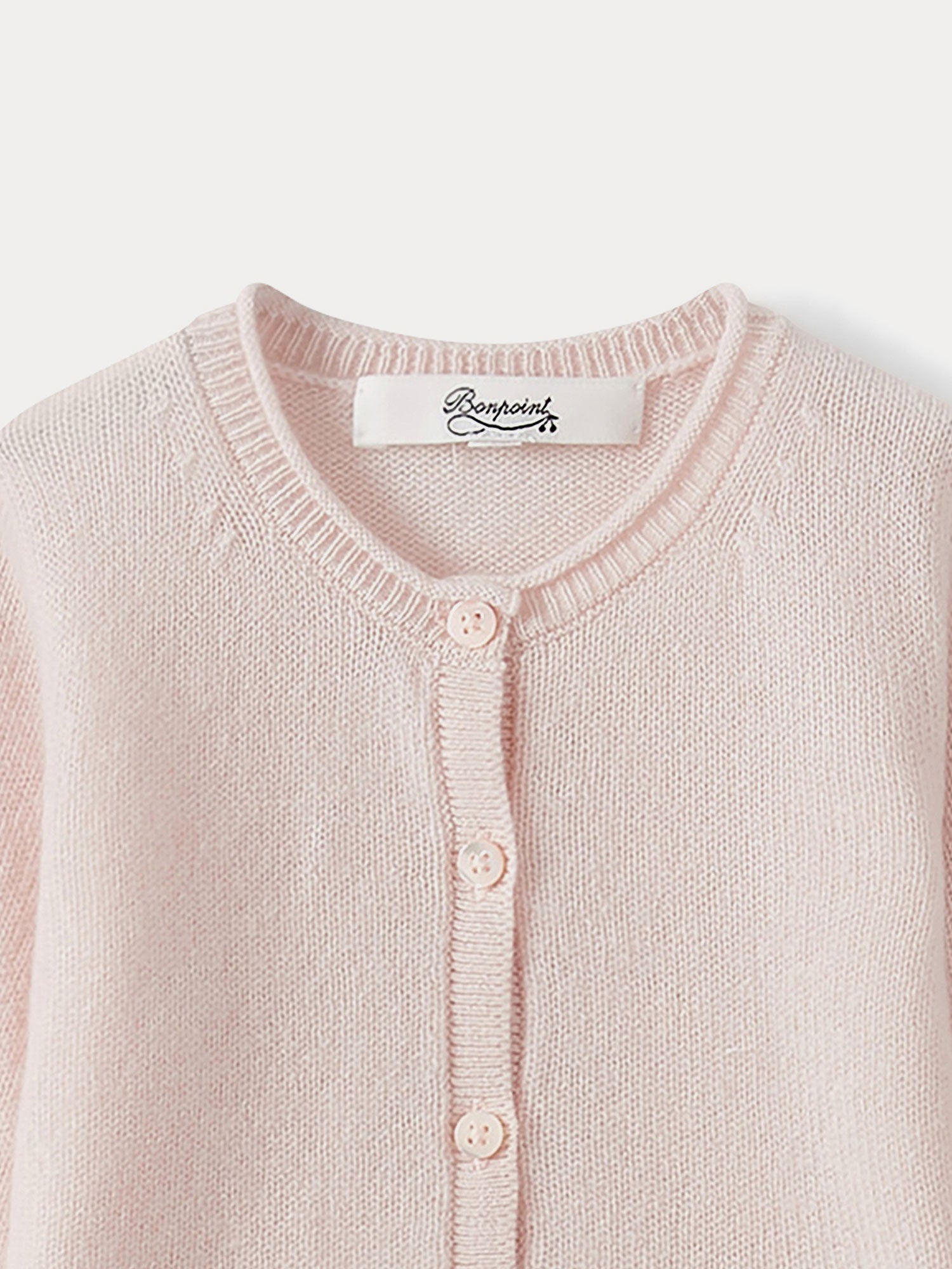 Pale pink sale cashmere cardigan