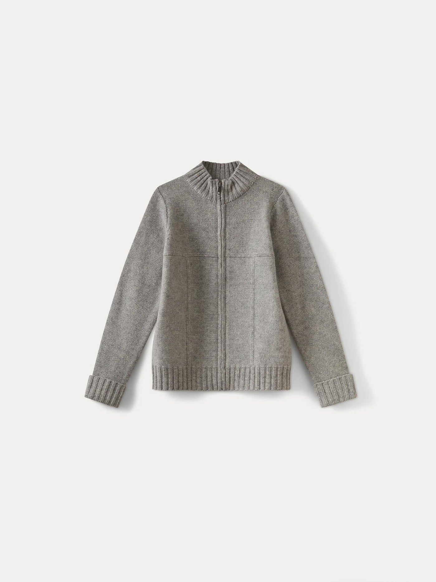 Boys' Cashmere Cardigan heathered gray