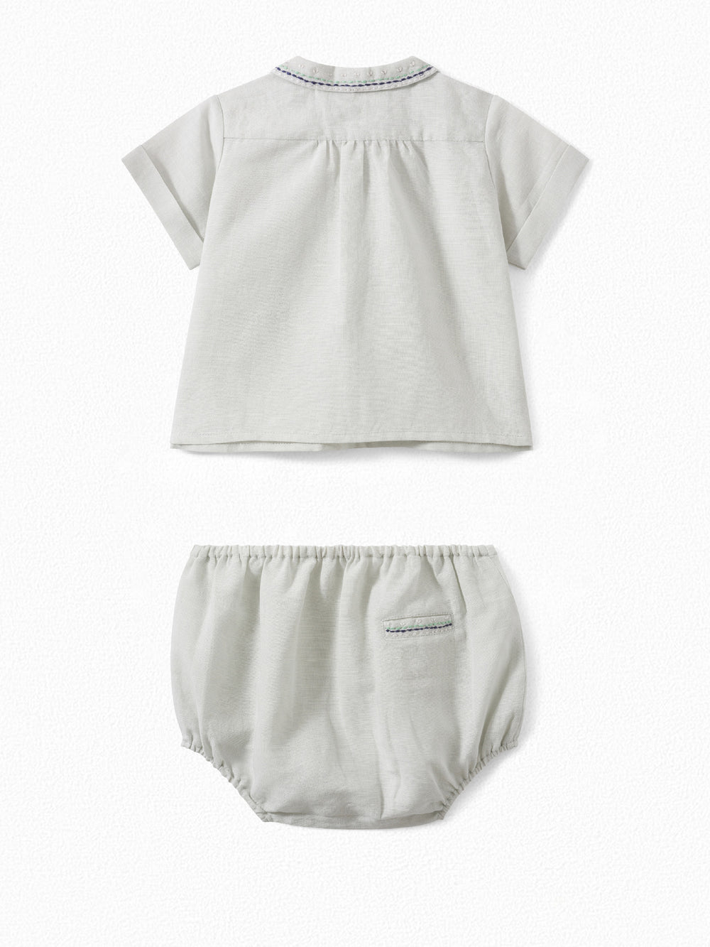 Baby Embroidered Set almond