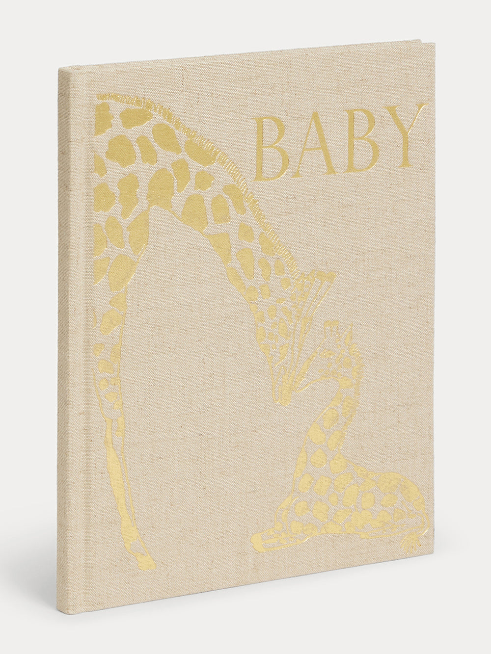 Album with Giraffe Cover for Baby alabaster white
