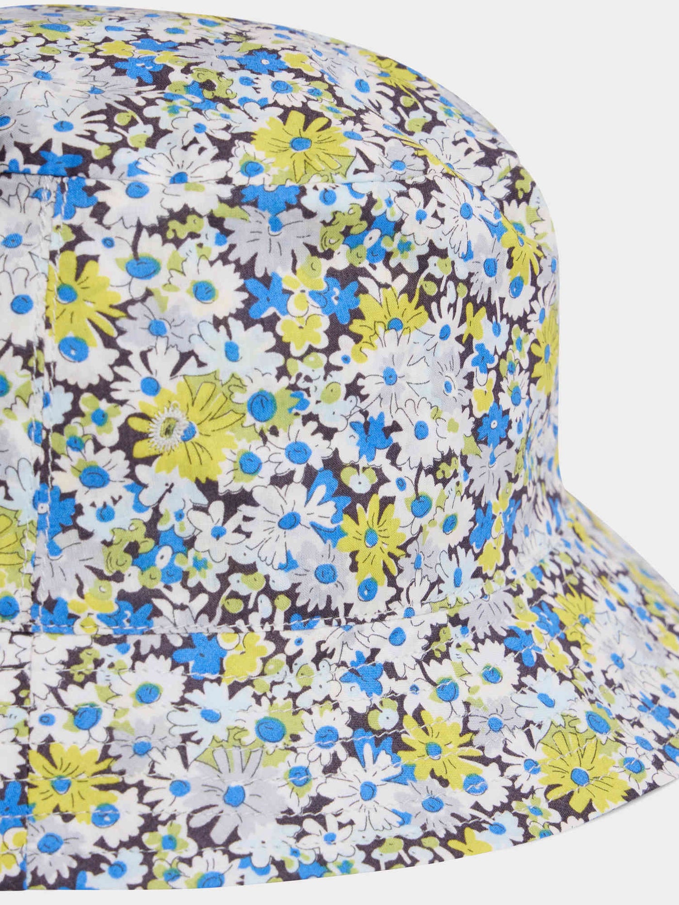 Charlie Bucket Hat blue flowers