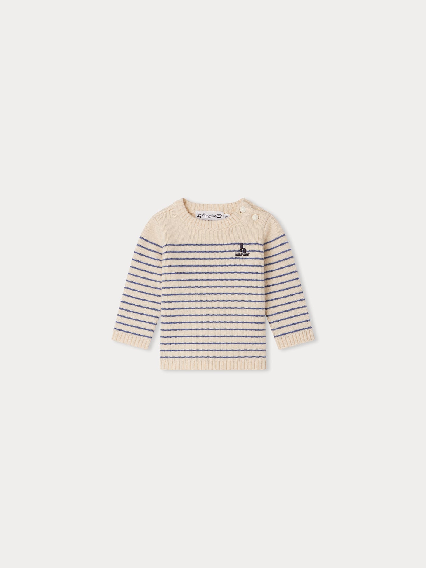 Aleksi Sweater sea blue stripes