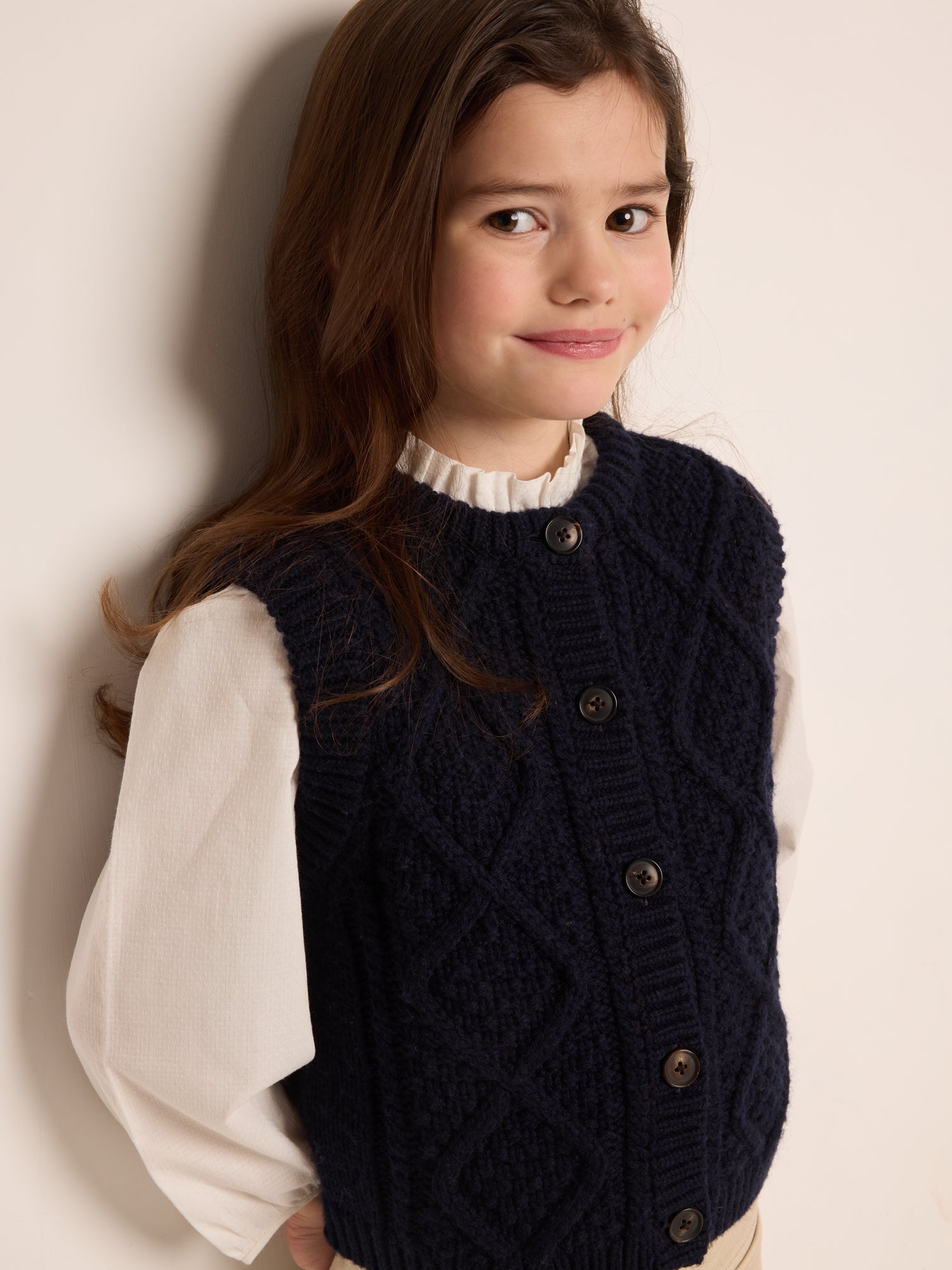 Girls on sale navy sweater