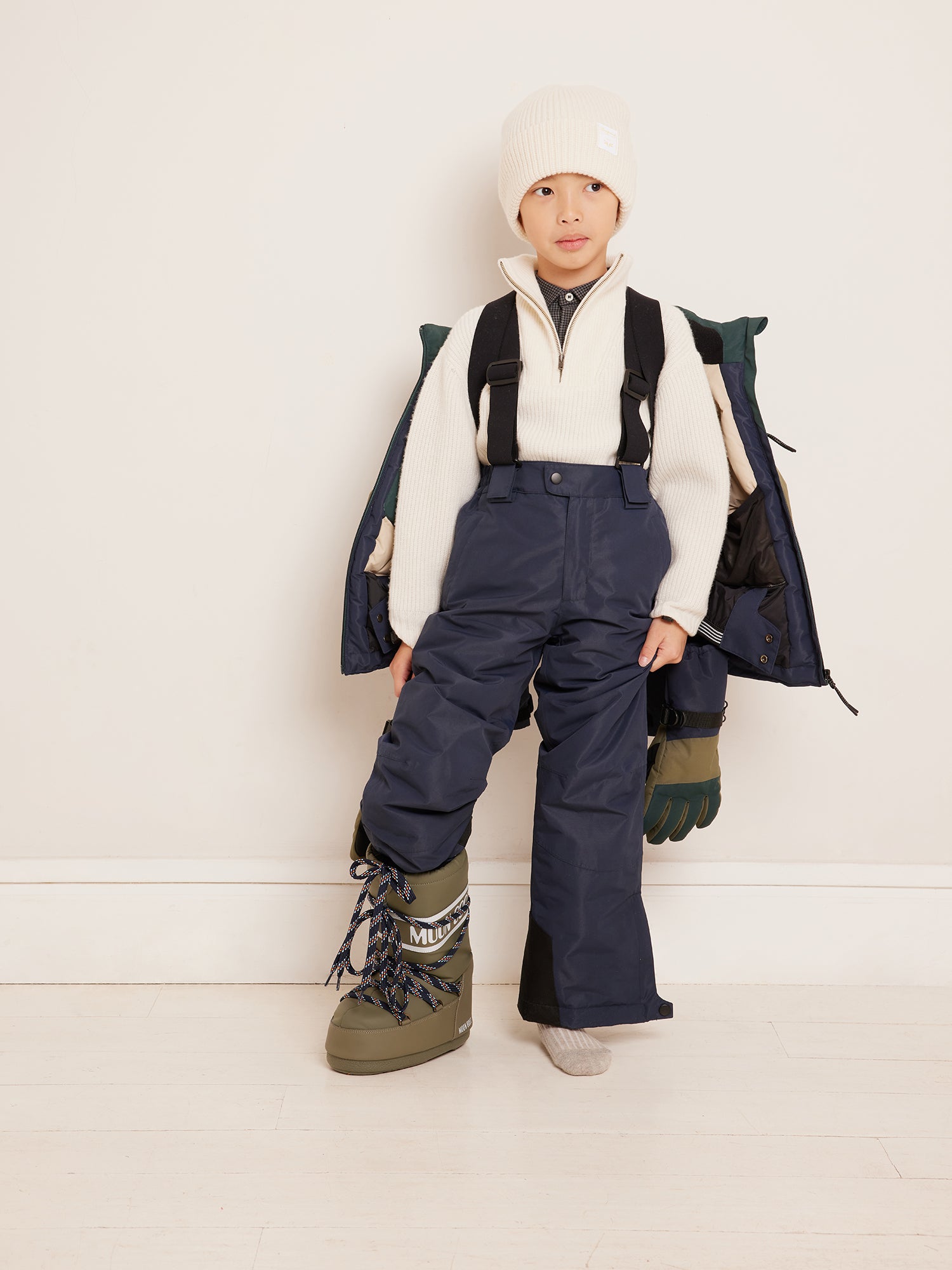 Snow on sale pants suspenders